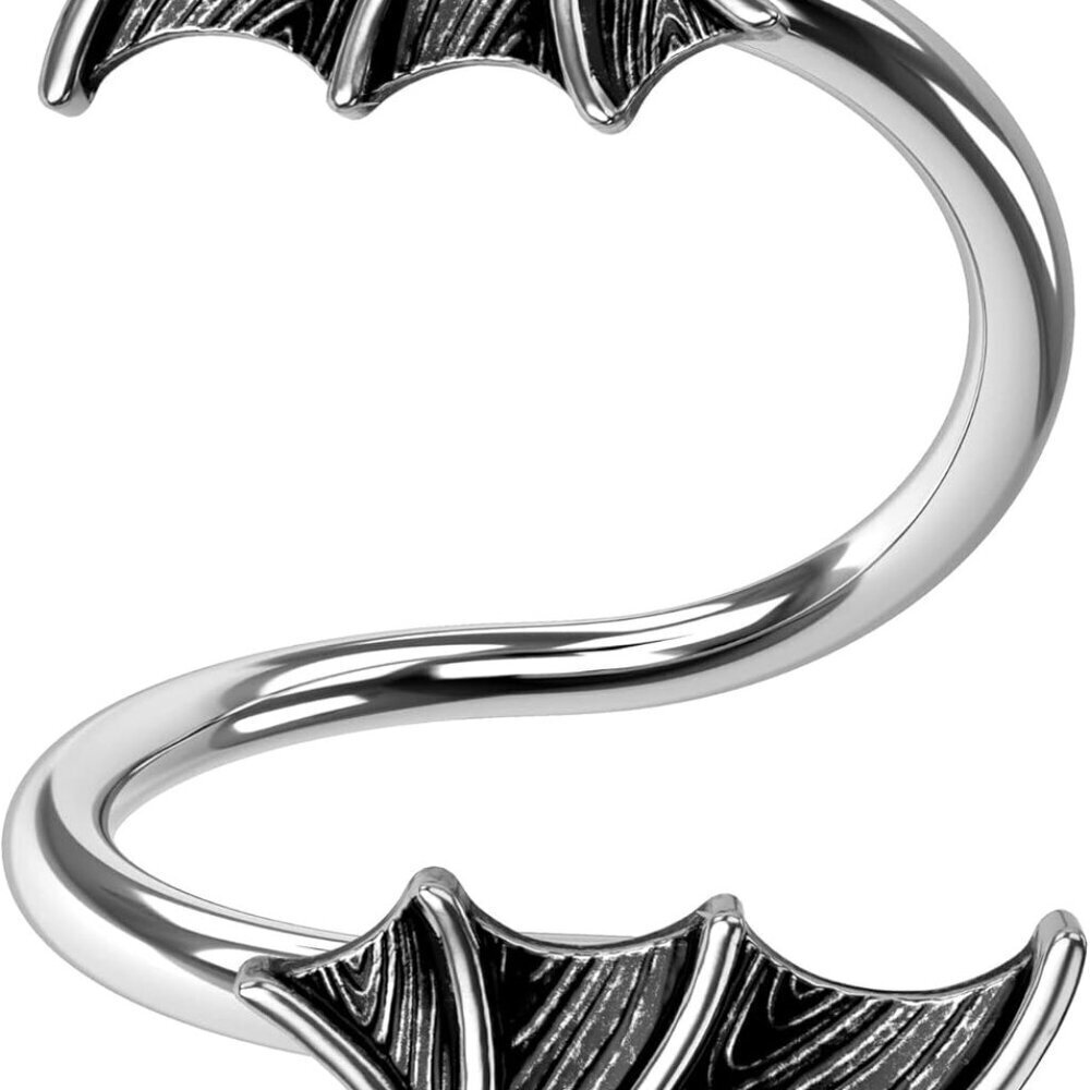 Stainless Steel Twist Helix Earrings 16G Spiral Barbell Piercing Jewelry